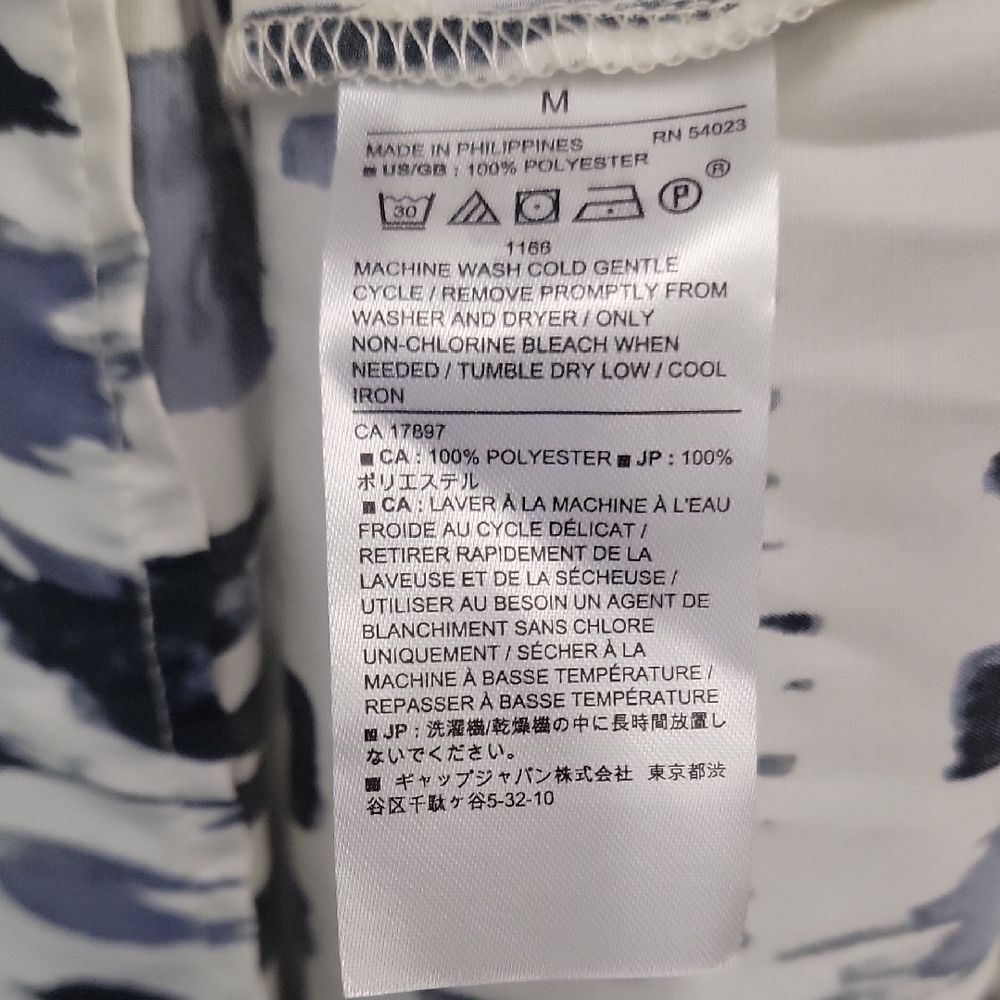 Banana Republic Maxi Dress Blue White Size M - Picture 9 of 10